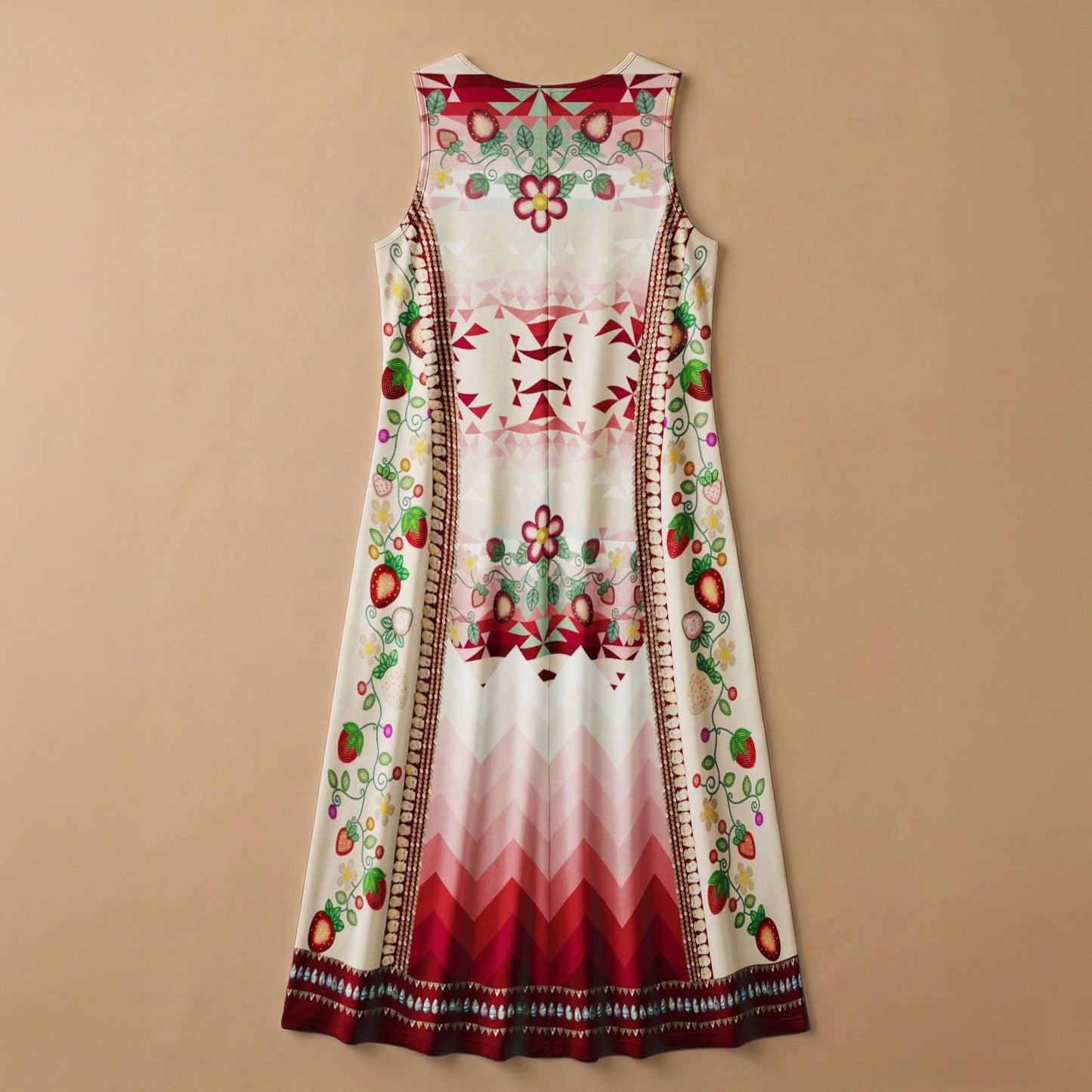 Sacred Strawberry Cream 1 Sleeveless Dress