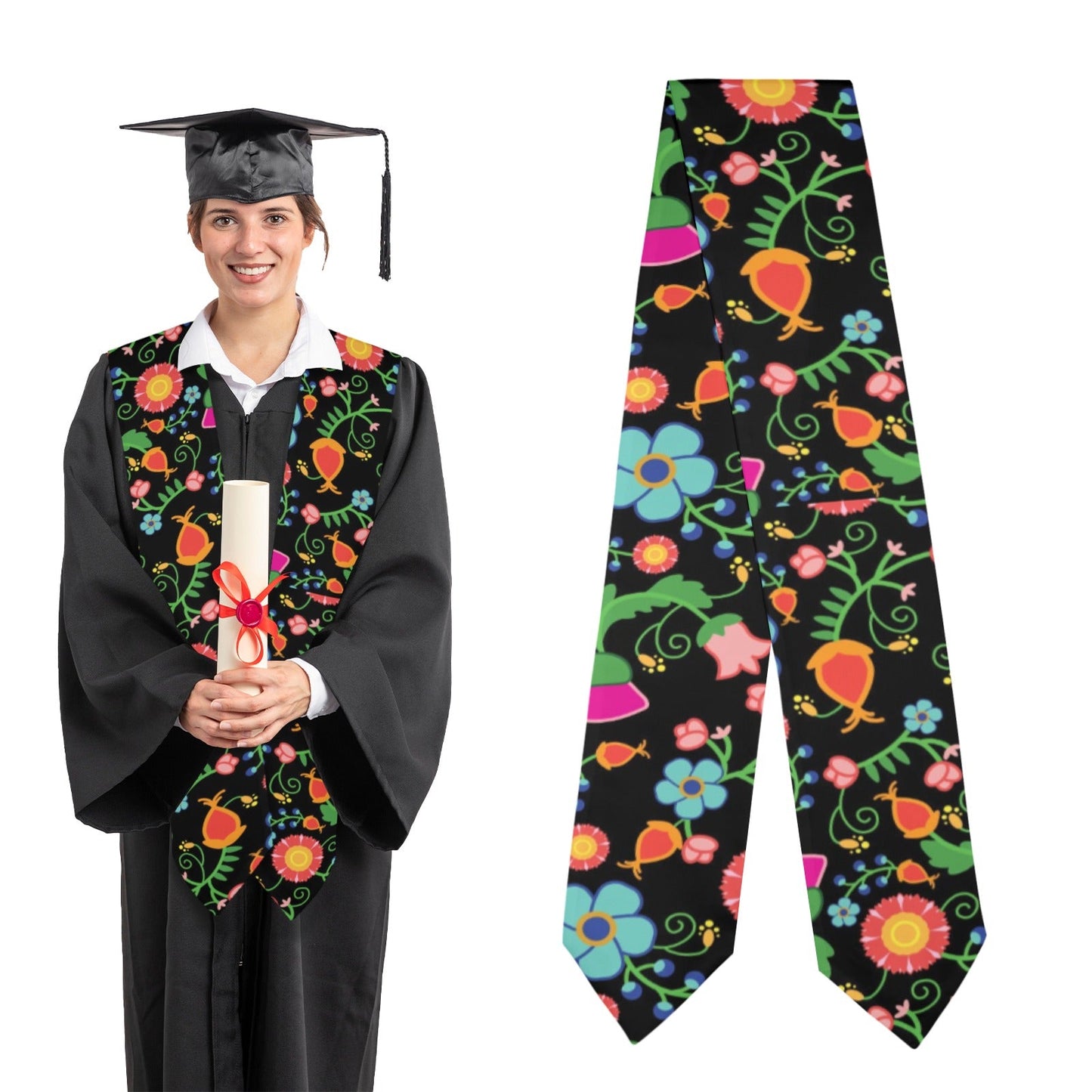 Bee Spring Night Graduation Stole