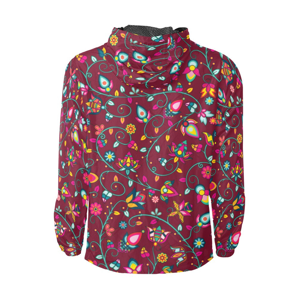 Thorny Path Cranberry Men's Windbreaker