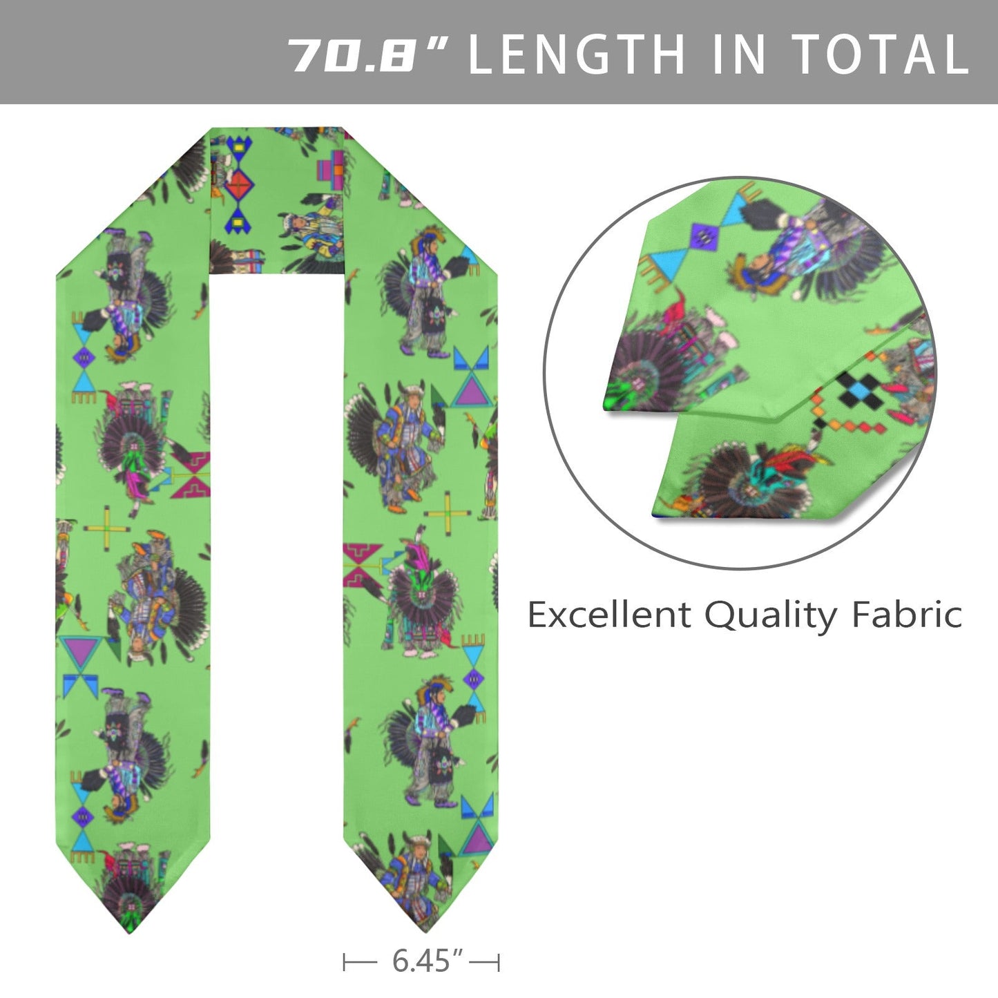 Men's Tradish Dancers Grass Graduation Stole