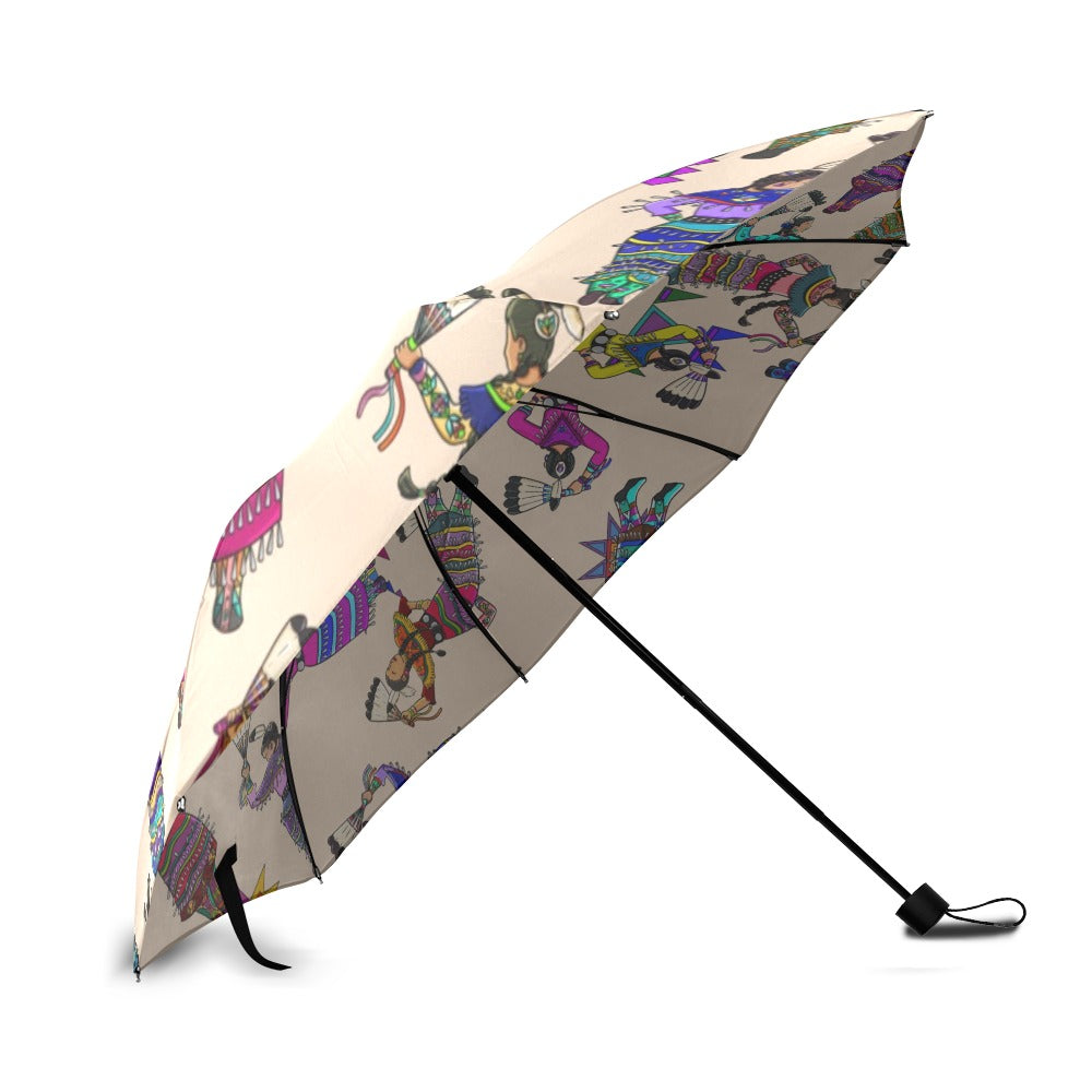 Women's Jingle Dancers Muslin Foldable Umbrella
