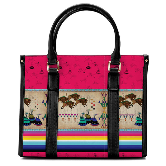Buffalos Running Convertible Handbag