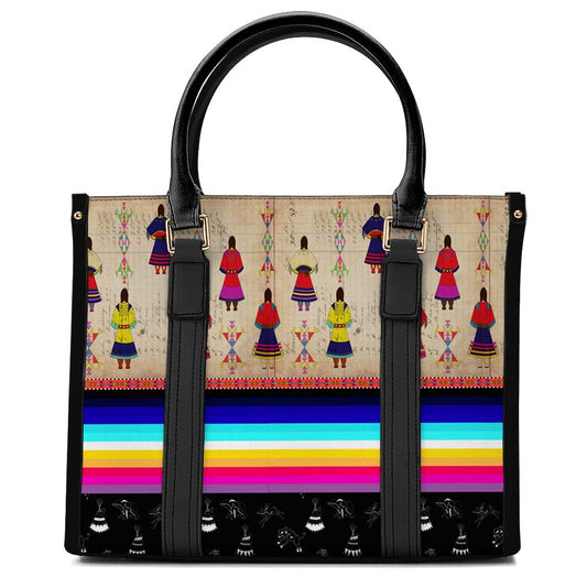 Ledger Round Dance Convertible Handbag