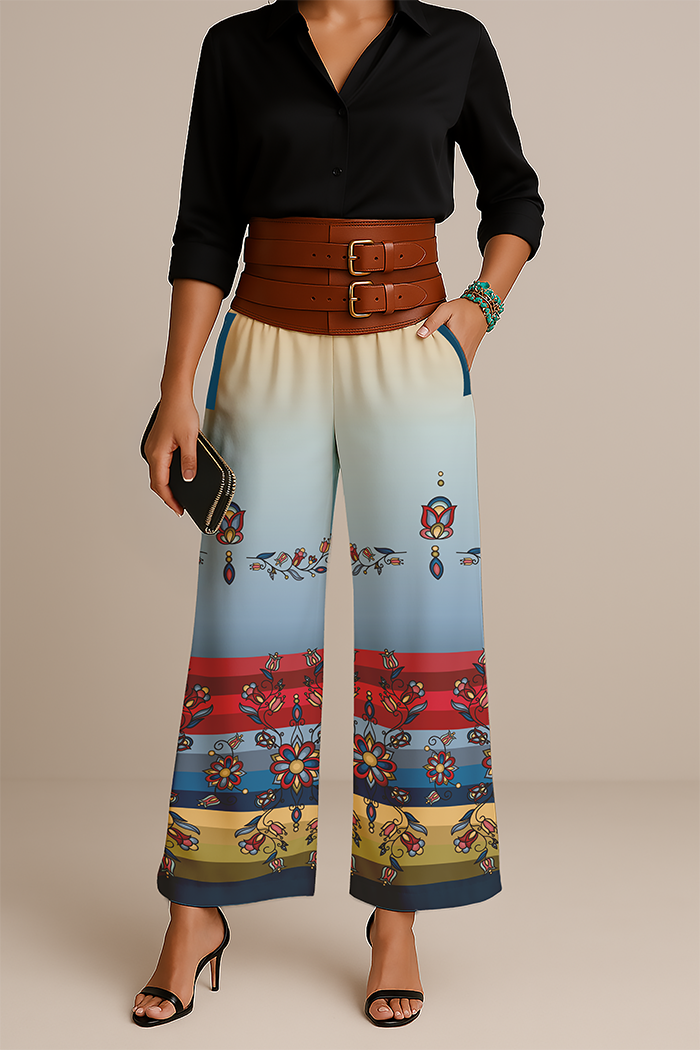 Frozen Petal Cascade Women's Pants