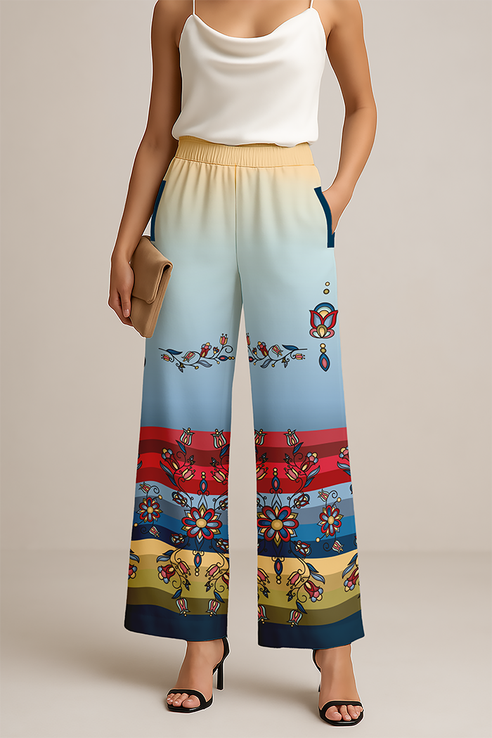 Frozen Petal Cascade Women's Pants