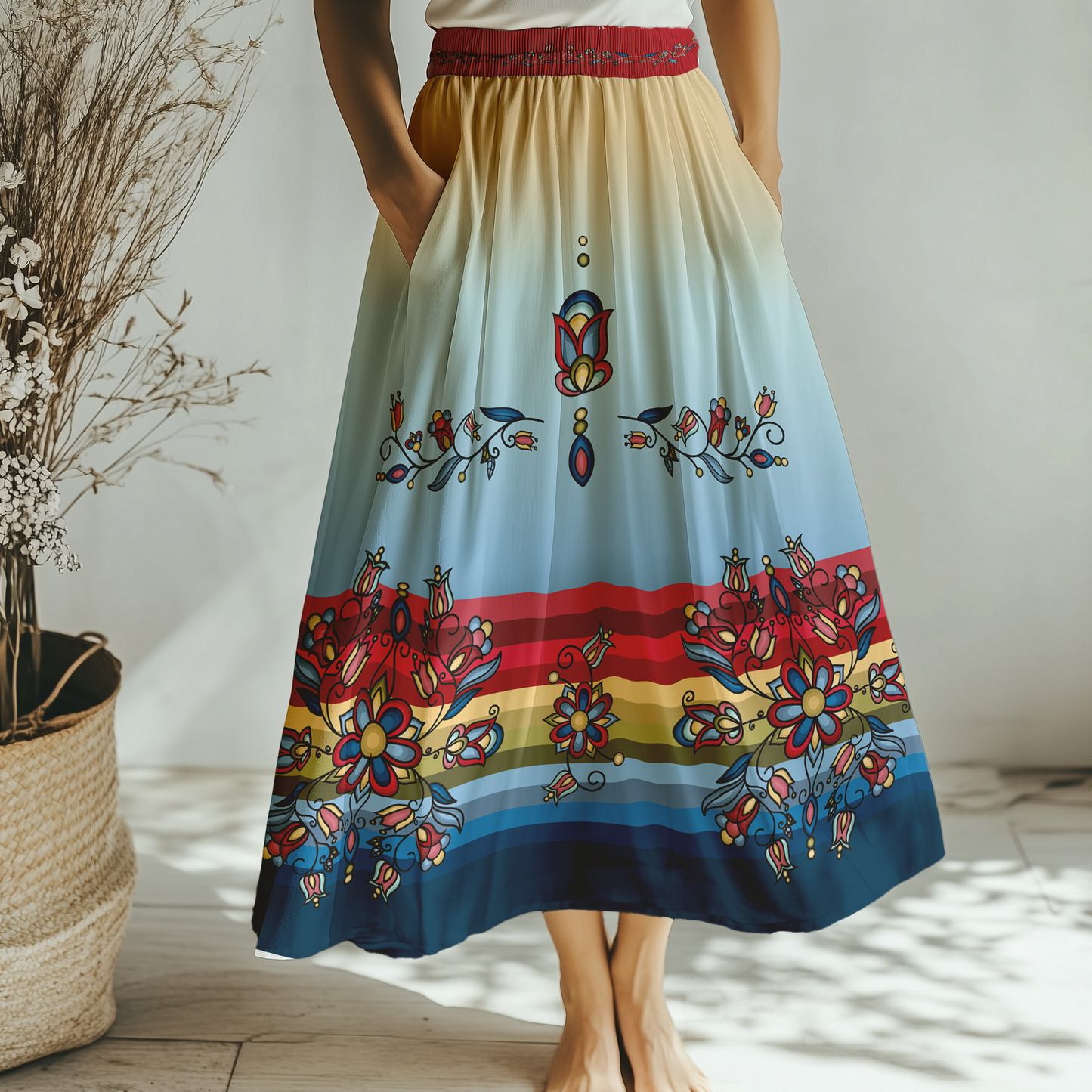 Frozen Petal Cascade Skirt