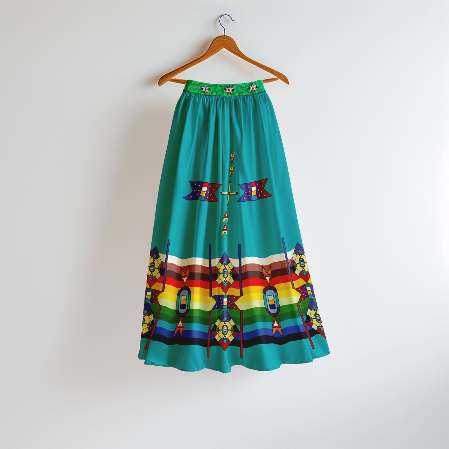 Flames of Heritage Geometric Skirt