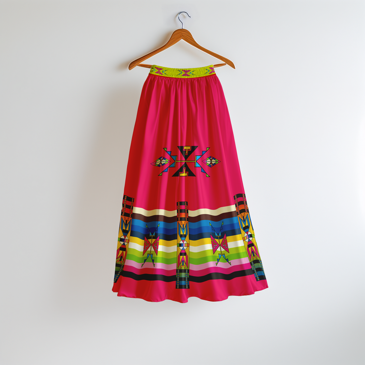 Four Directions Harmony Geometric Skirt