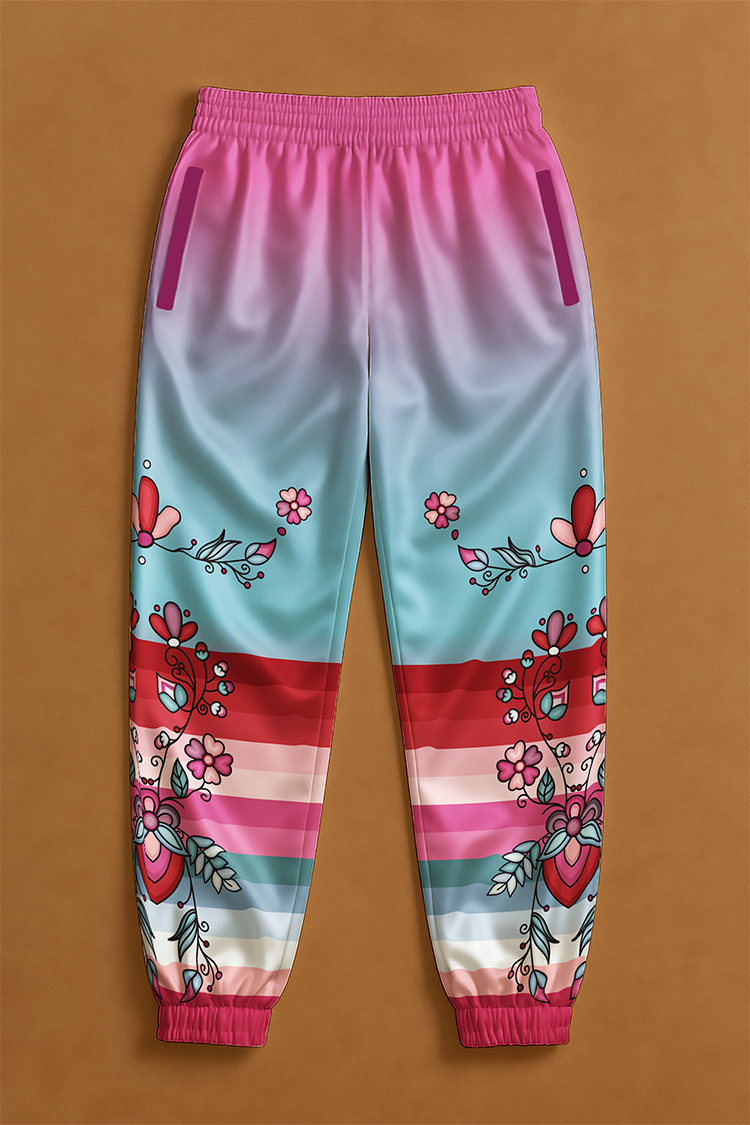 Aurora Blooms Ribbon Jogger