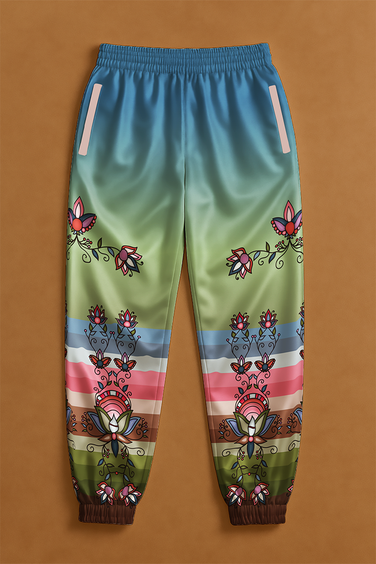 Glacial Gardenia Ribbon Jogger