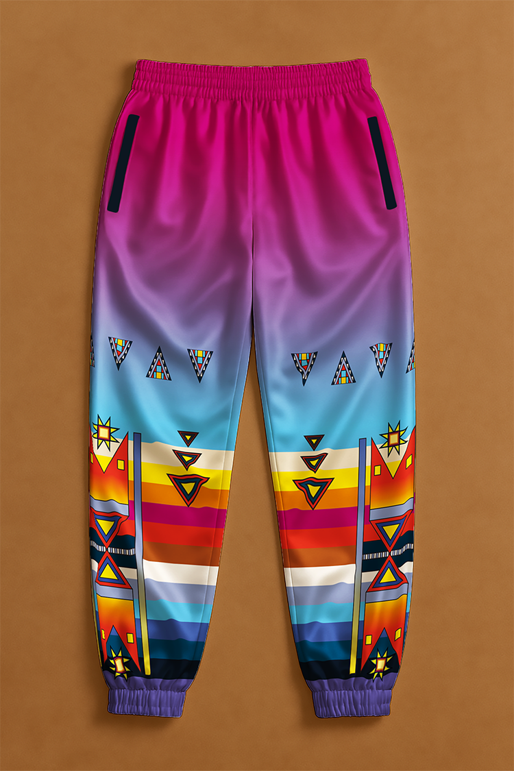 Morning Star Geometric Ribbon Jogger