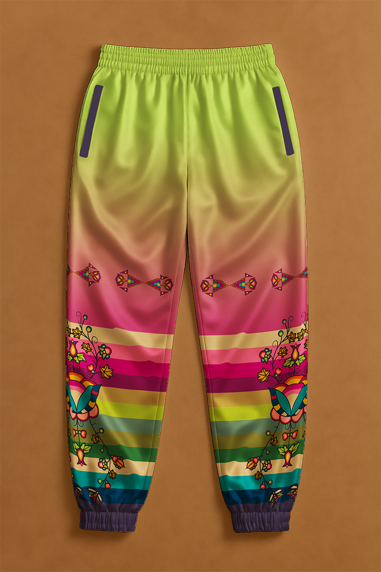 Sacred Bloom Vine Ribbon Jogger
