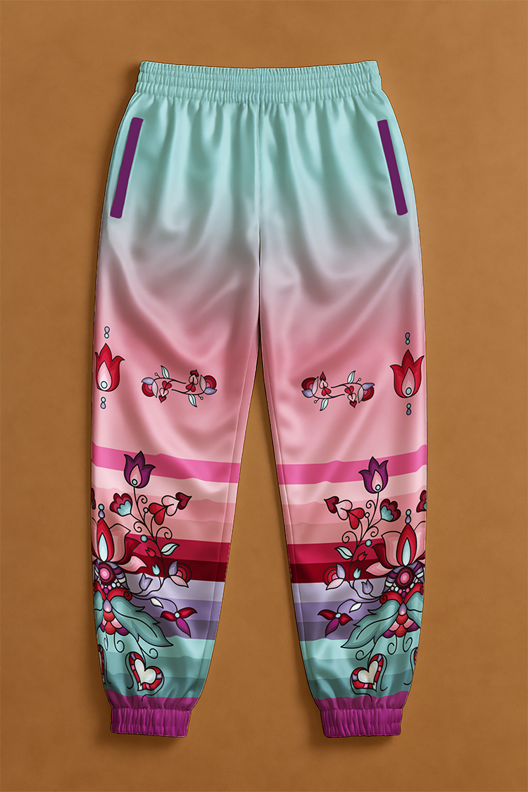 Snowlit Petal Dreams Ribbon Jogger