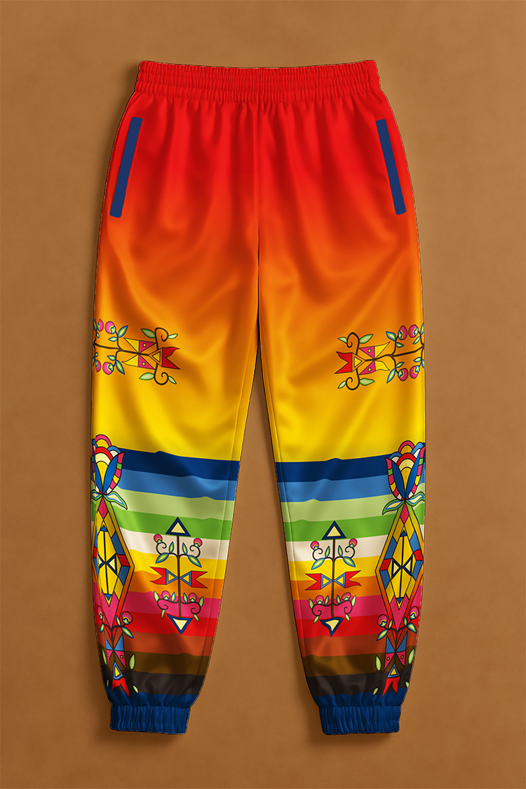Spirit Journey Geometric Ribbon Jogger