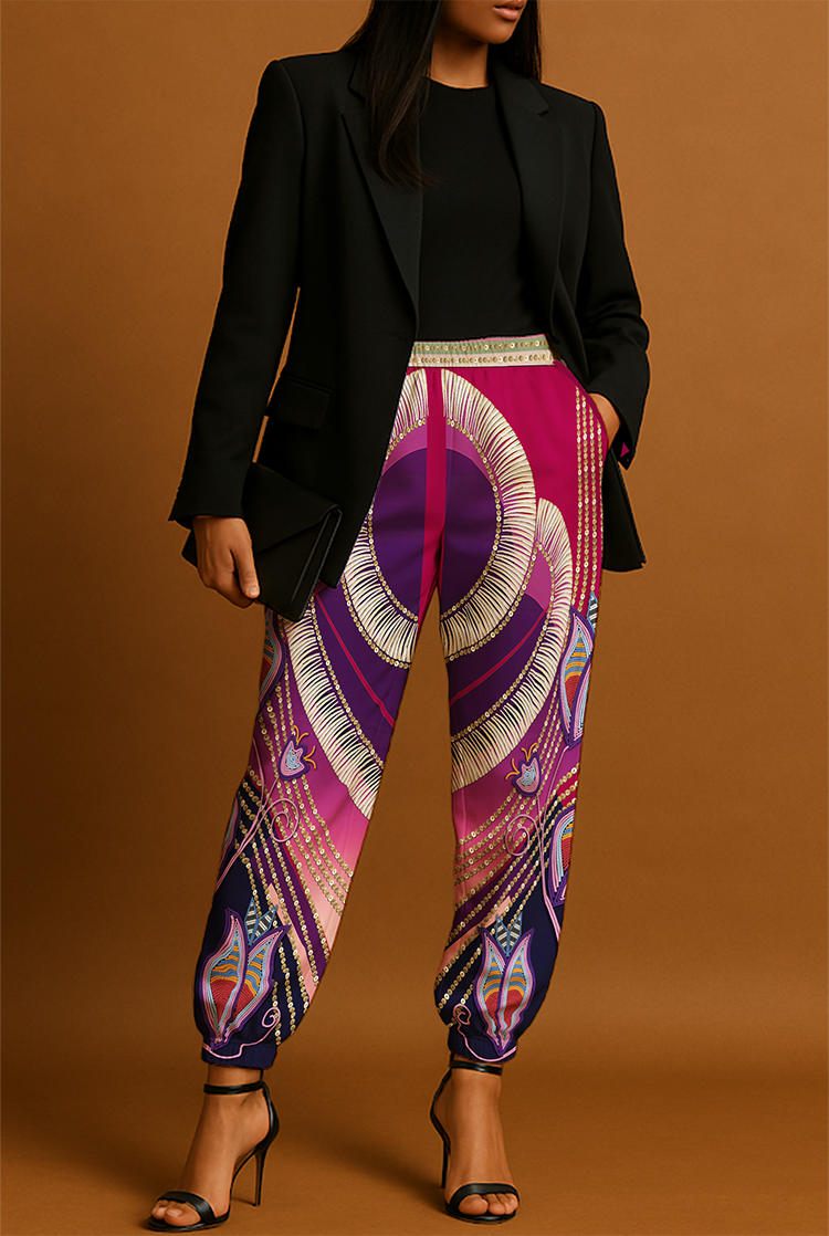 Dentalium Dreams Maroon Jogger