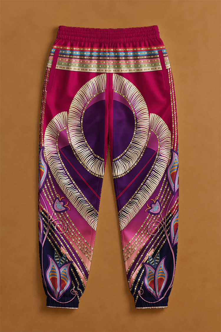 Dentalium Dreams Maroon Jogger