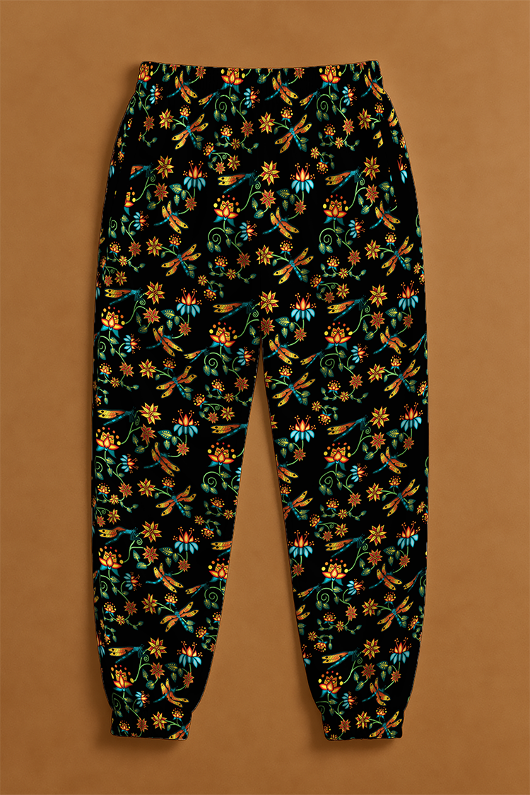 Dragon Lily Noir Jogger