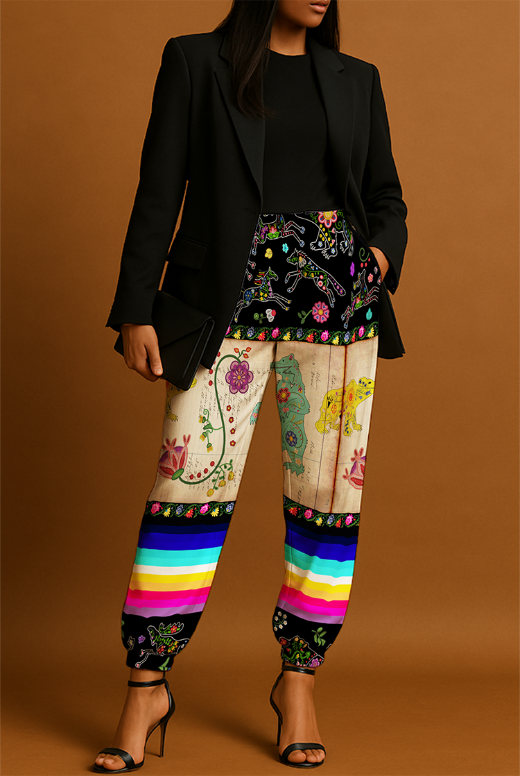 Floral Ledger Bear Jogger