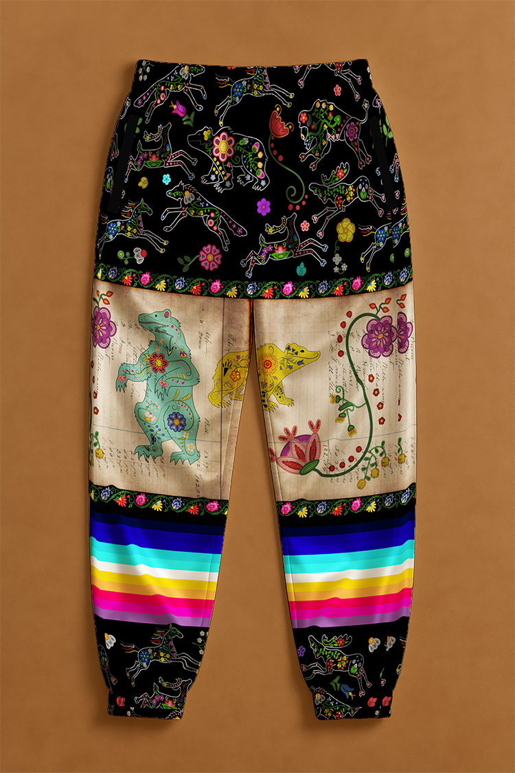 Floral Ledger Bear Jogger