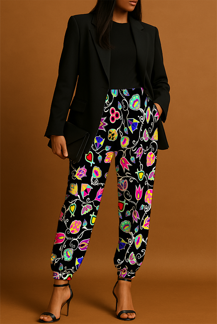 Indigenous Paisley Black Jogger