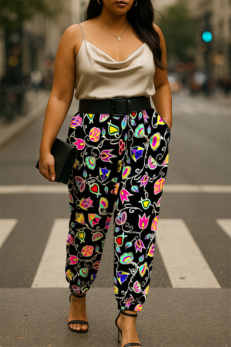 Indigenous Paisley Black Jogger