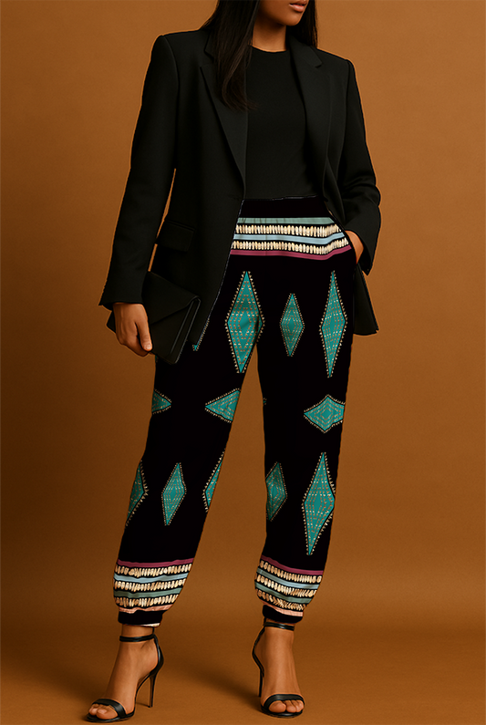 Ivory Serenade Black Jogger