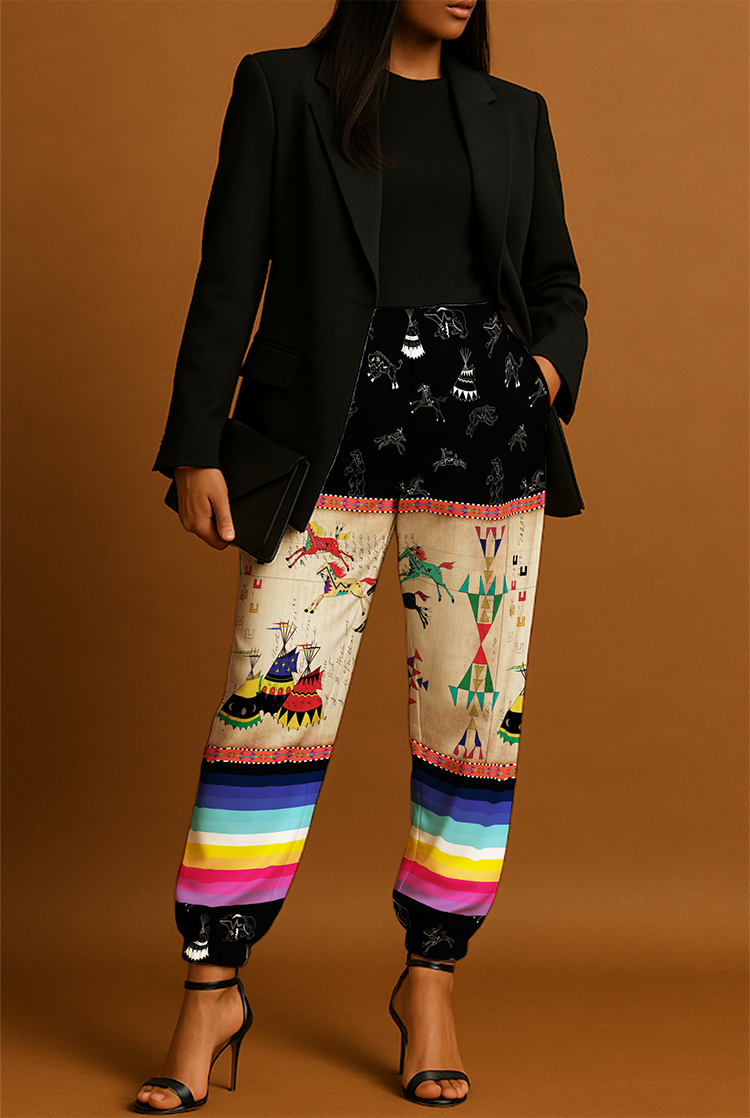 Ledger Horses Running Black Sky Jogger