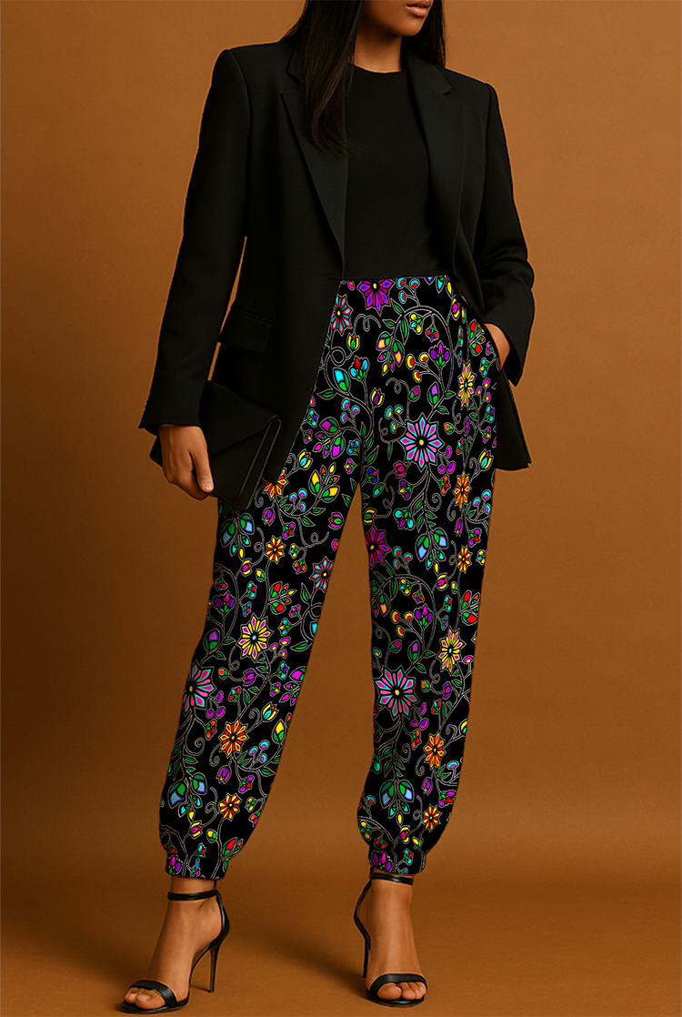 Prairie Paintbrush Black Jogger