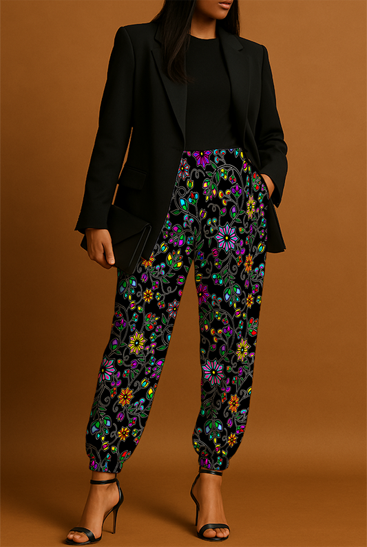 Prairie Paintbrush Black Jogger