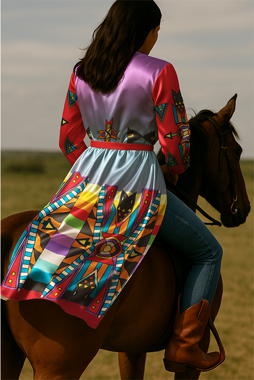 Blooming Spirit Geometric Wrap