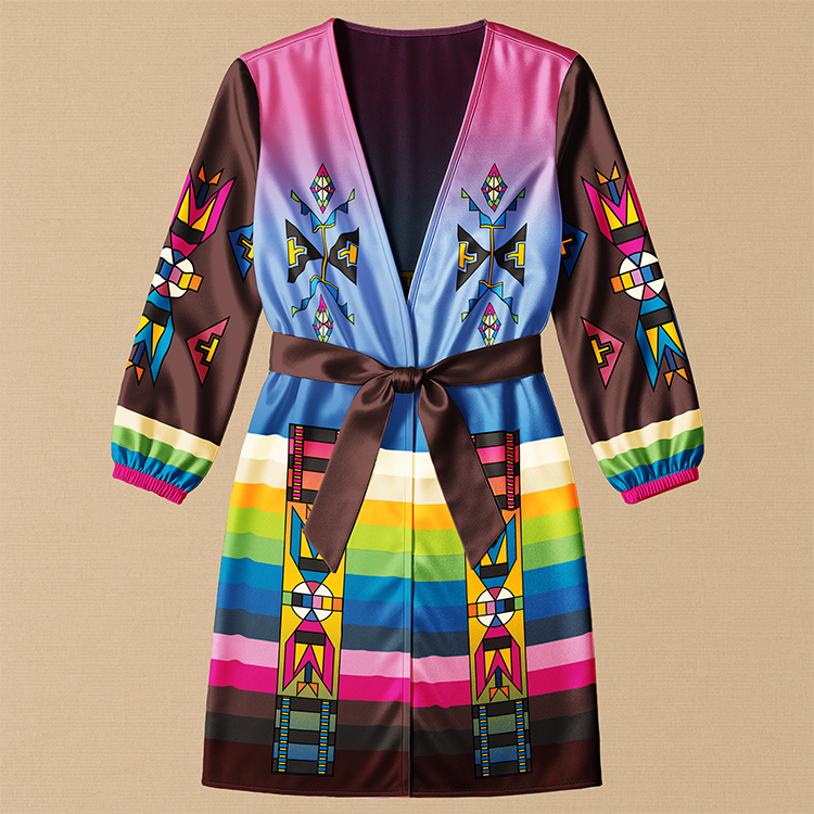 Four Directions Harmony Geometric Wrap