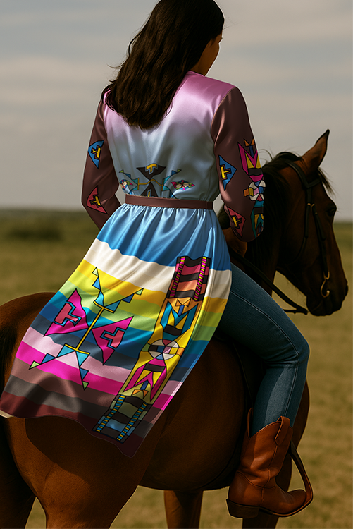 Four Directions Harmony Geometric Wrap