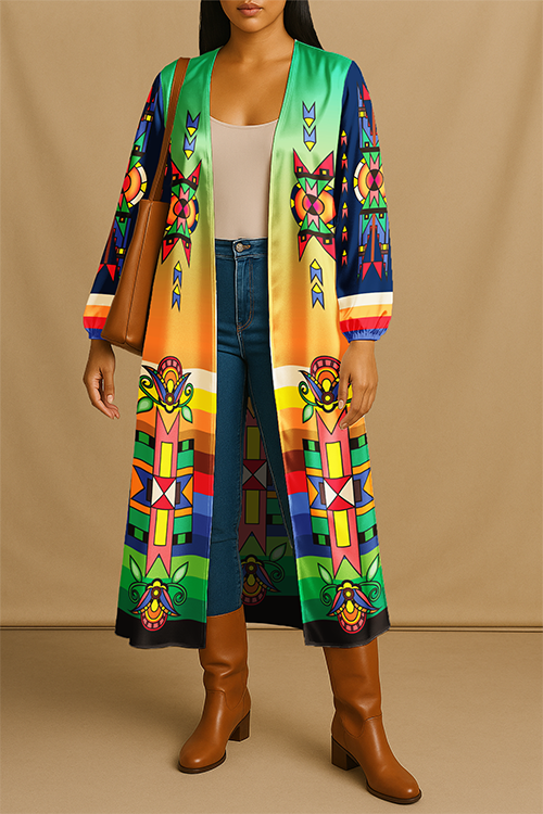 Spirit Blossom Harmony Geometric Wrap