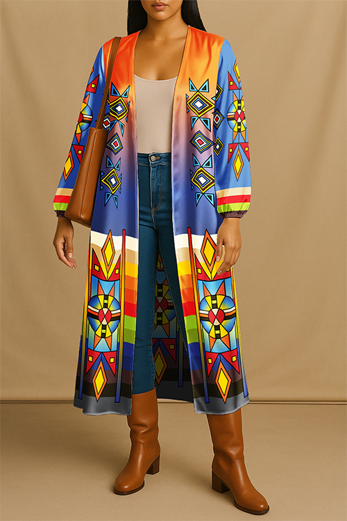 Sunset Pathways Geometric Wrap