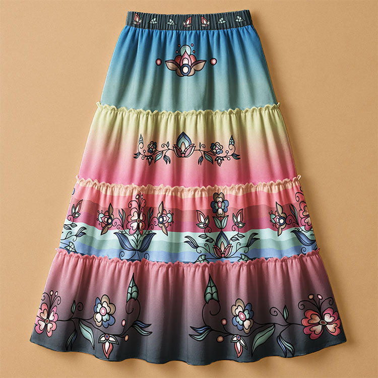 Frostfall Radiance Three Tier Skirt