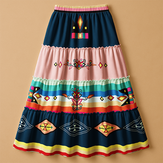 Crown of the Prairie Three Tier Skirt