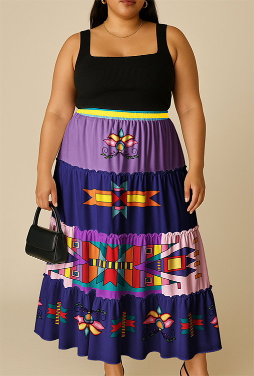 Echoes of the Lodge Three Tier Skirt