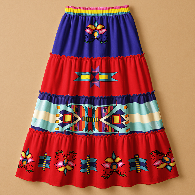 Echoes of the Lodge Three Tier Skirt