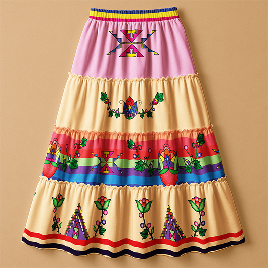 Heartberry Bloom Three Tier Skirt