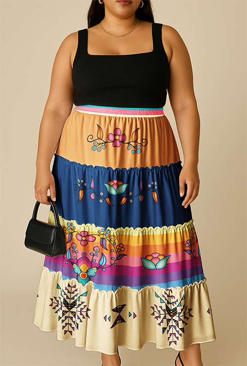 Starwoven Garden Three Tier Skirt