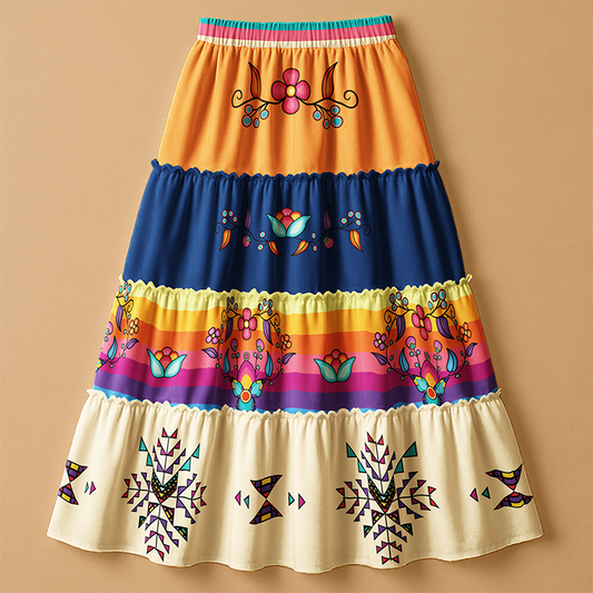 Starwoven Garden Three Tier Skirt