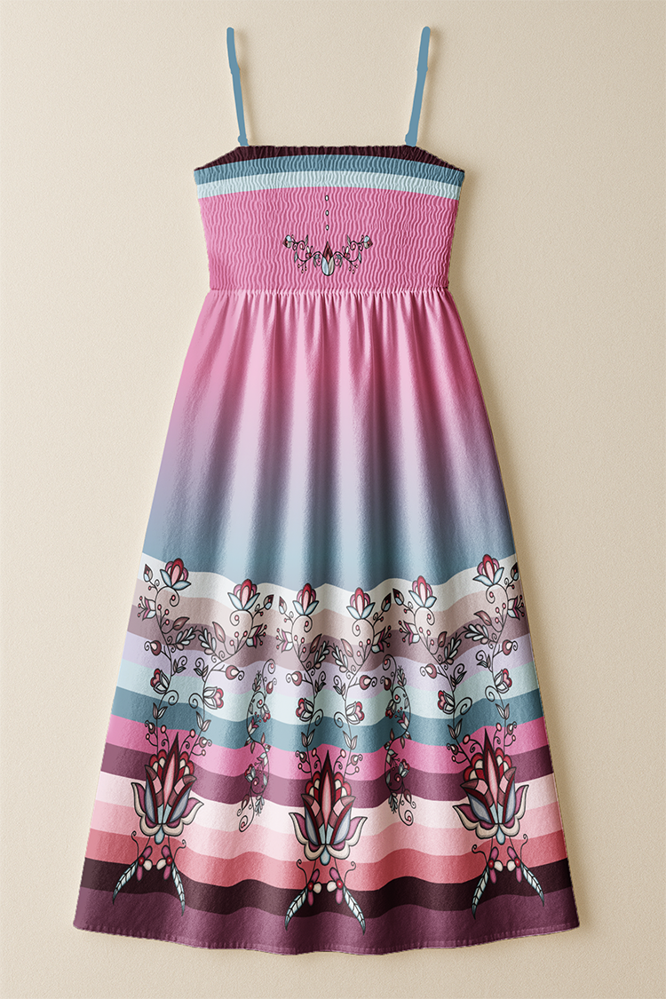 Winter Roseblush Smock Top Dress