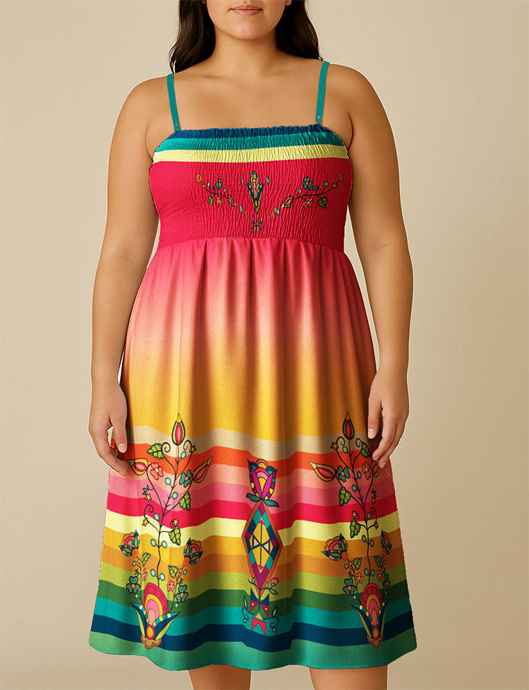 Abundant Harvest Smock Top Dress
