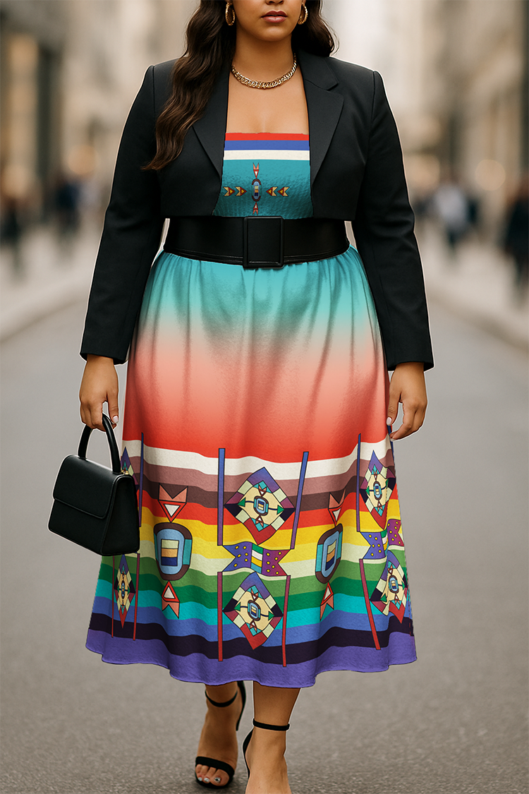 Flames of Heritage Smock Top Dress