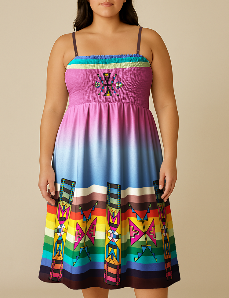 Four Directions Harmony Smock Top Dress