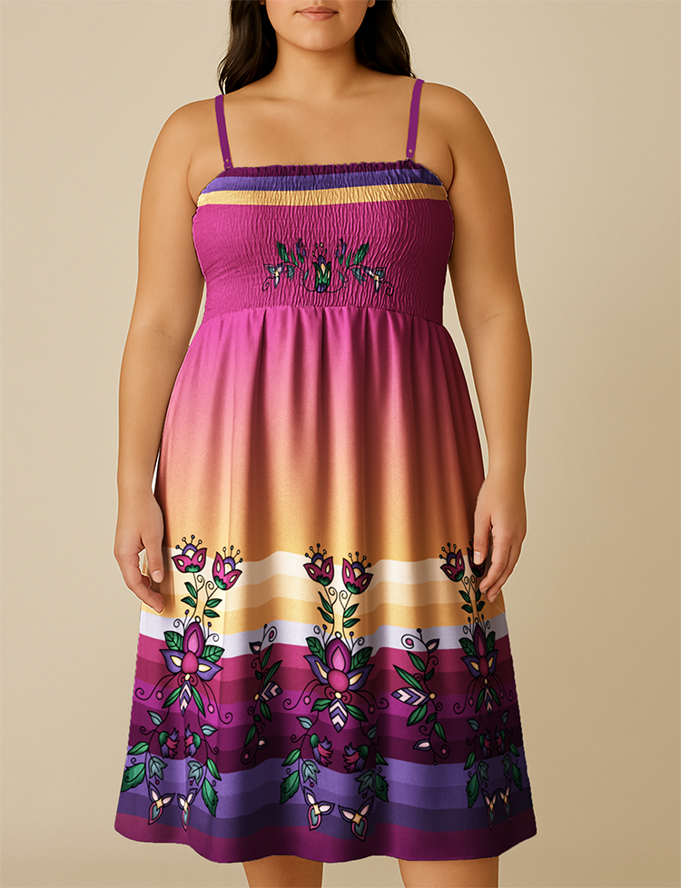 Winterberry Reverie Smock Top Dress