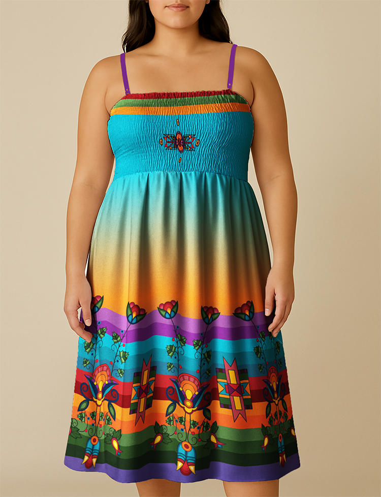 Woodland Floral Smock Top Dress