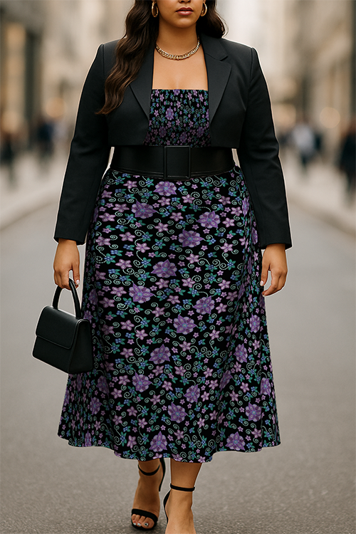 Berry Picking Smock Top Dress