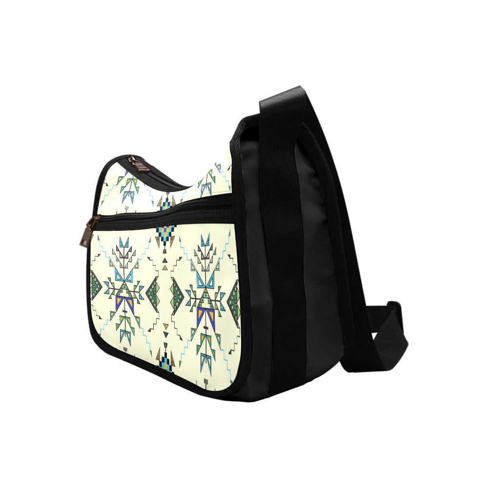 Bear Shield Cream Crossbody Bag
