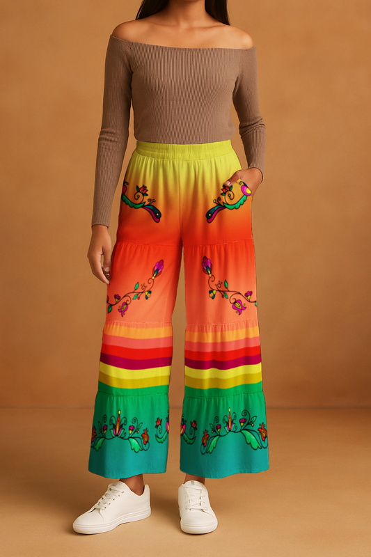 Autumn Kinship Wreath Three Tier Pants